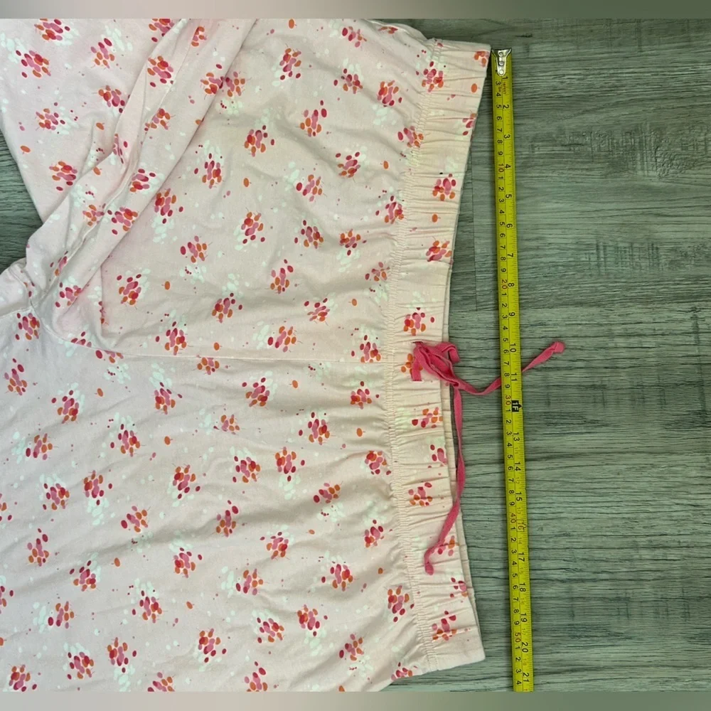 Joe‎ Boxer Pink Floral Pajama Crop Lounge Pants Sz 3X